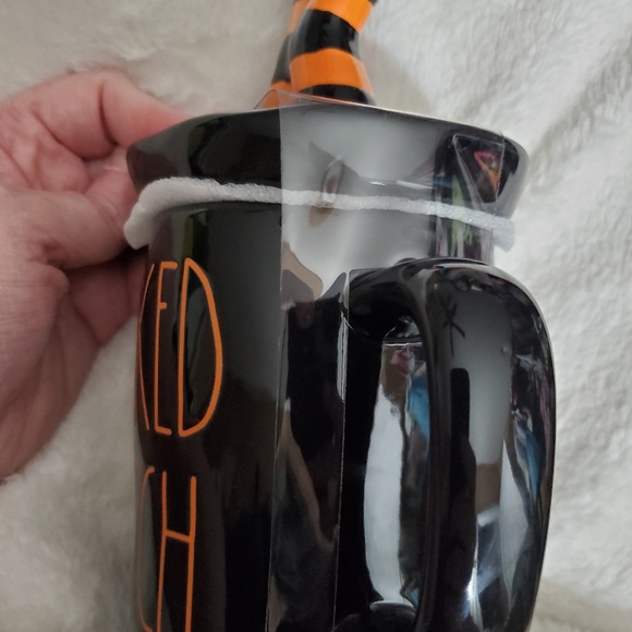 Rae Dunn wicked witch mug cup with lid topper Nwt Halloween tea decor - Picture 5 of 6